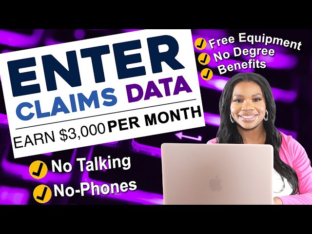 Get Paid to Type - $3,000 Per Month Easy Data Entry Job! No Phone Required & Free Equipment!