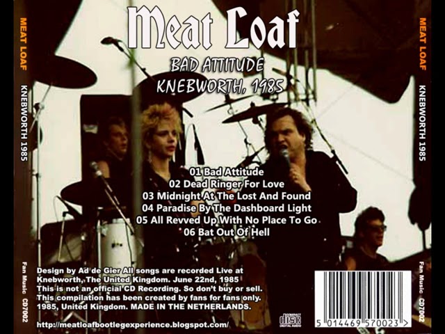 Meat Loaf Legacy - 1985 Knebworth Concert AUDIO - Bad Attitude Tour