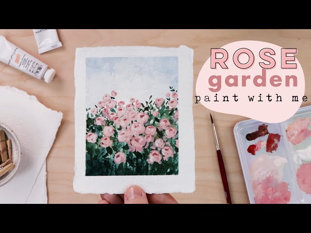 Mini Rose Garden | Beginner Friendly Watercolor Tutorial