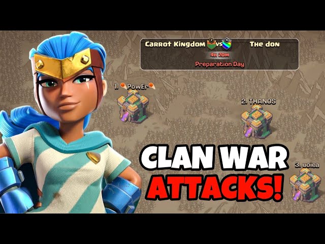 🔴 LIVE - CLAN WAR ATTACKS on 10 ACCOUNTS! - Clash of Clans