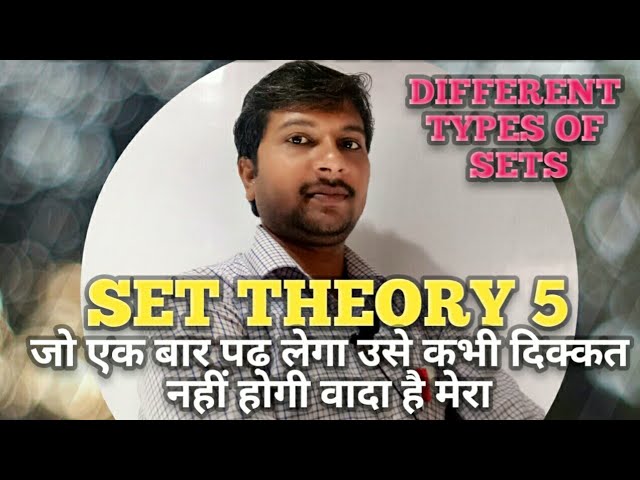 Types of Set  | sets  | set theory  | set theory class 11 | sets in Hindi  | finite set  | null set