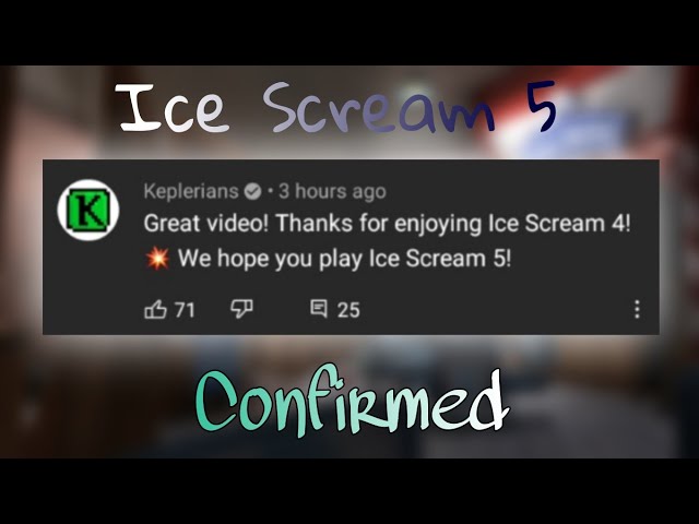 ICE SCREAM 5 OFFICIALLY CONFIRMED BY KEPLERIANS