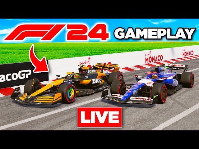 F1 24 Gameplay 100% Monaco Senna Career Mode | LIVE 🔴
