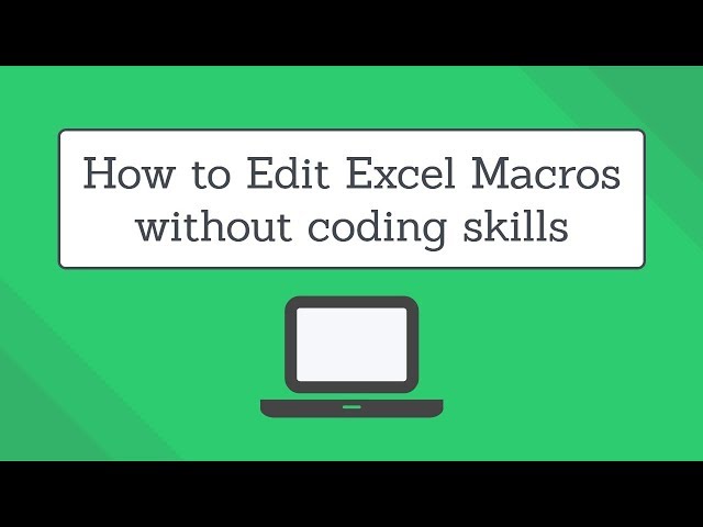 👨‍💻 Edit Macros in Excel without coding skills - Excel VBA