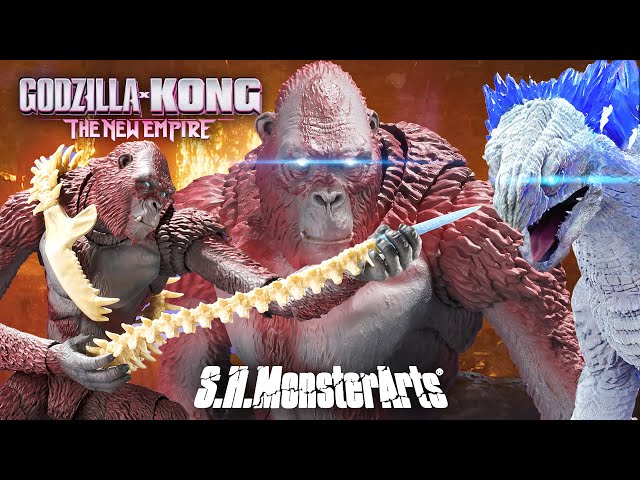 What the Heck?! S.H.MonsterArts Skar King and Shimo REVEALED! | Godzilla X Kong