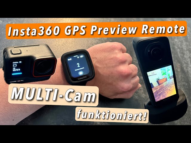 Insta360 * GPS Preview Remote * unterstützt Multicam!