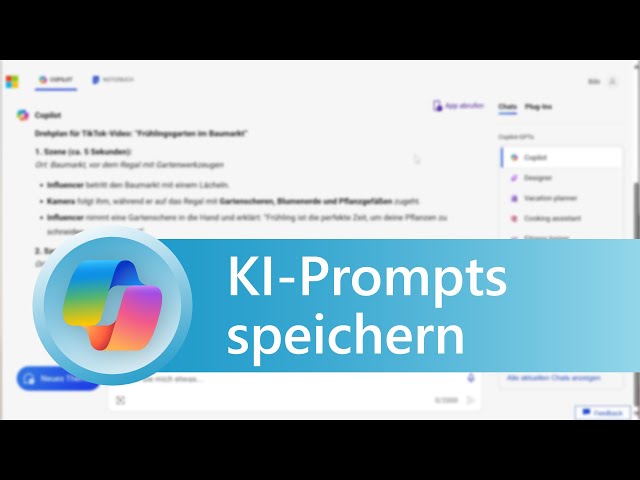 KI-Prompts für Copilot & ChatGPT speichern: Eigene Prompt-Bibliothek erstellen mit ...