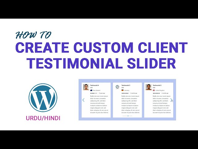 How to Create Custom Client Testimonial Slider in WordPress Without Plugin
