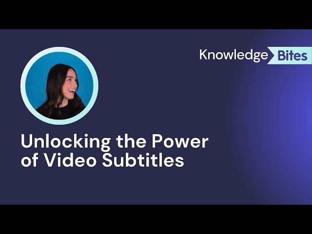 Unlocking the power of video subtitles