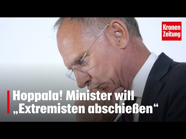 Hoppala! Minister will „Extremisten abschießen“ | krone.tv NEWS
