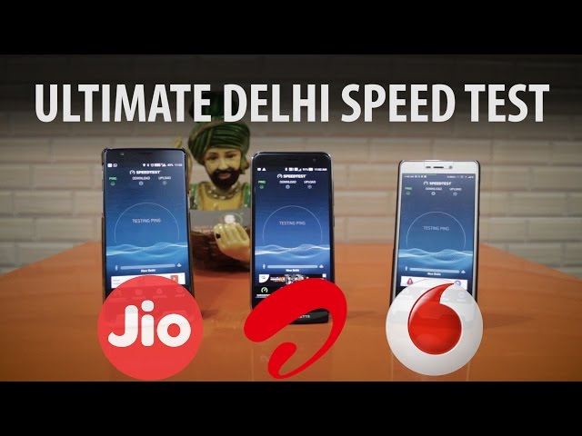 Jio vs Airtel vs Vodafone Speed Test in Delhi | Guiding Tech