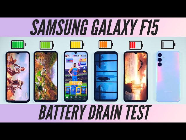 Samsung F15 Battery Drain Test : Surprisingly Good