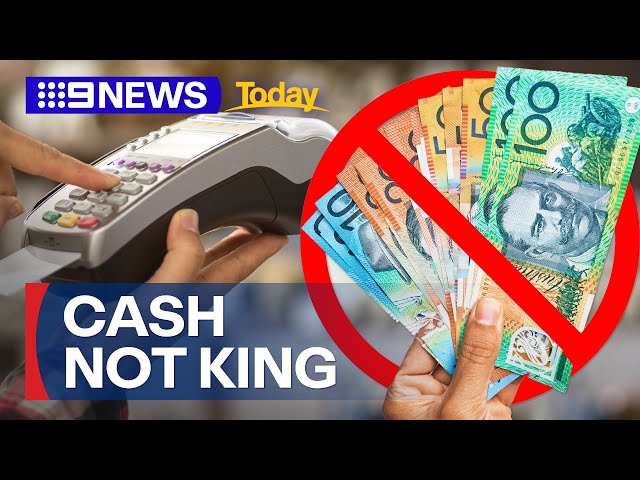 Australia edging closer to becoming a cashless society | 9 News Australia