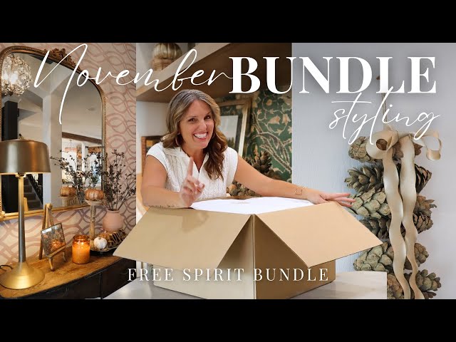 Style the November 2023 Free Spirit Bundle with Me || Home Decor Subscription Box