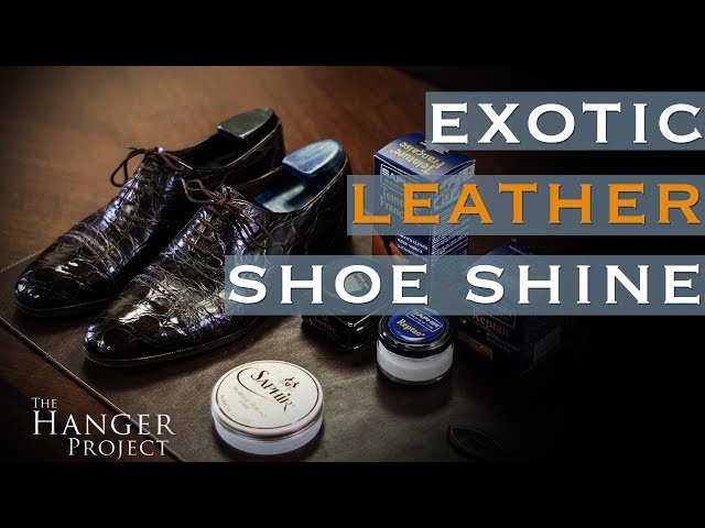 How to Polish Reptile Leather Shoes | Exotic Leather Shoe Care