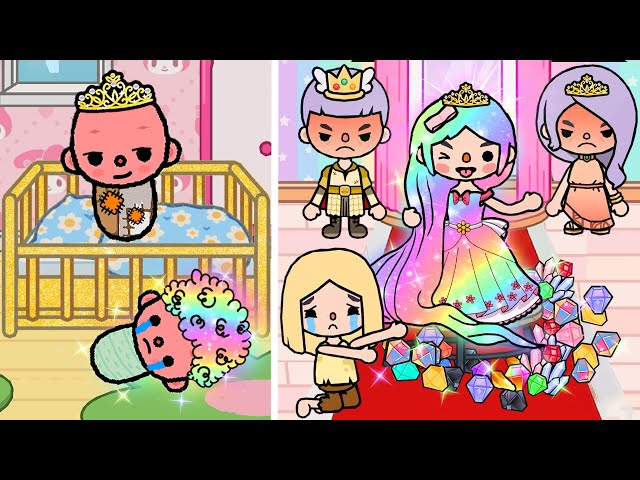 Princess Switched At Birth With a Poor Baby | Toca Life Story | Toca Boca
