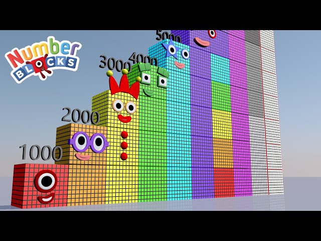 Looking for Numberblocks Step Squad 1000 to 10,000 Standing Tall Numberblocks Number Pattern