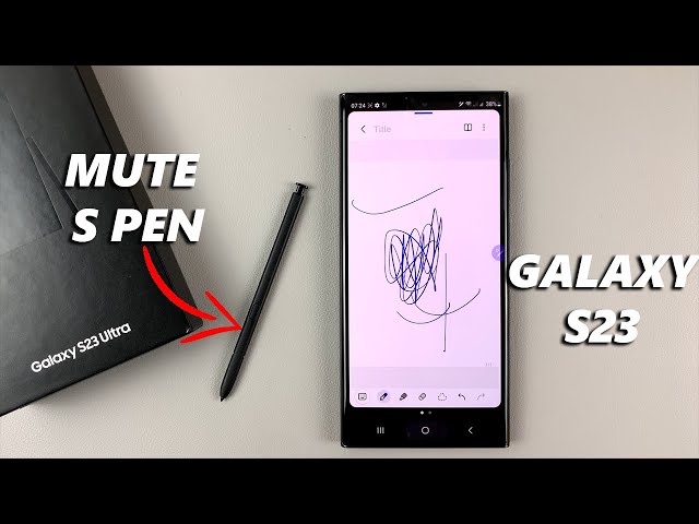 How To Mute S Pen On Samsung Galaxy S23 Ultra | Make the S Pen Quiet