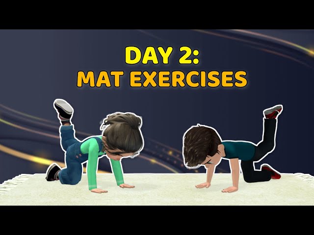 DAY 2 OF 3 WORKOUT PLAN FOR KIDS: BEST YOGA MAT EXERCISES
