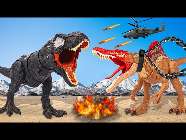 T-Rex vs Spinosaurus🦖 Thrilling Battle on the Desolate Island! 🏝️ Jurassic Park | Dinosaur Movie