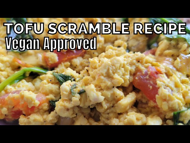 SIMPLE Tofu Scramble With Veggies | Healthy And AFFORDABLE | What I Eat In A Day (VEGAN)