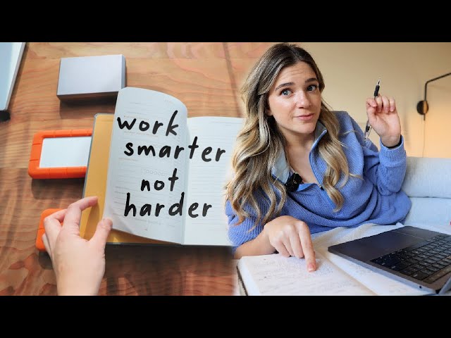 My Productivity Tips to Get More Done WITHOUT Working Harder