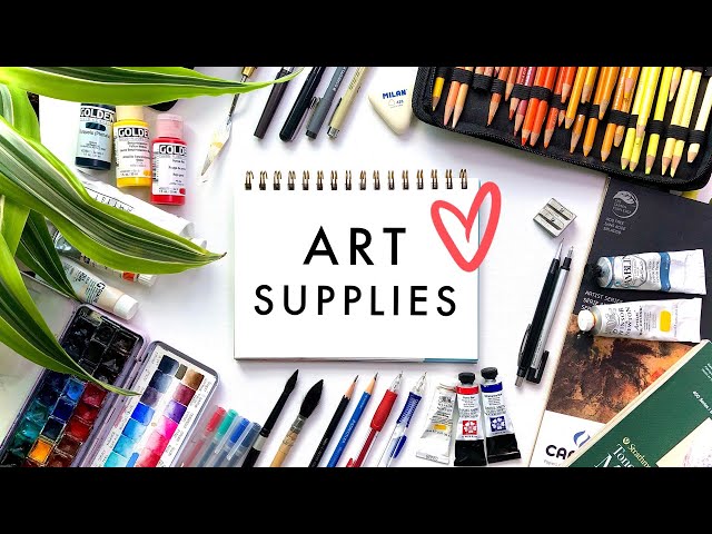 ART SUPPLIES | Tips + Demos | All Mediums!