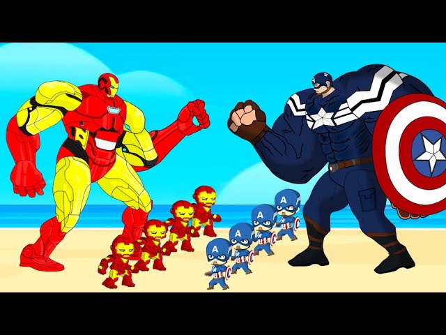 Evolution of CAPTAIN AMERICA Vs Evolution of IRON-MAN : Who Is The King Of Super Heroes ?
