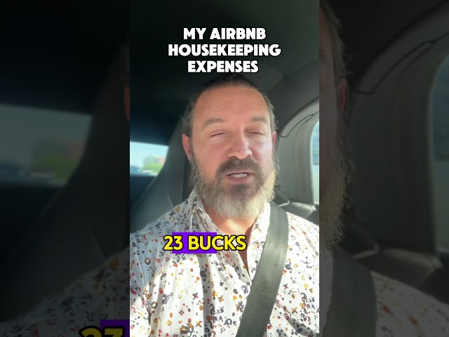 My Airbnb, housekeeping expense #airbnb #realestate #airbnbbusiness