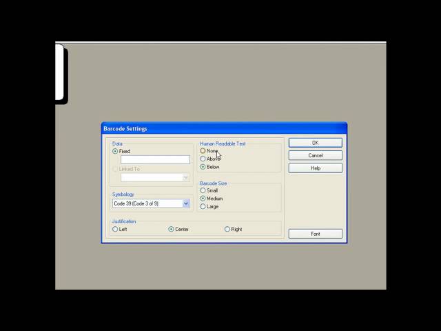 How to print a barcode with Dymo Labelwriter software