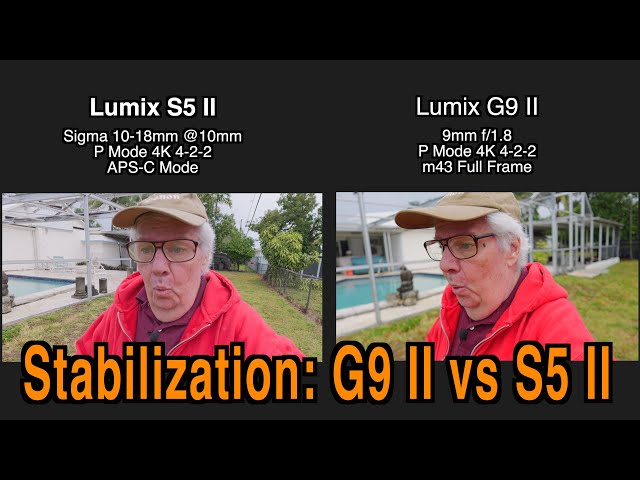 Panasonic G9II Stabilization vs The S5 Mark II