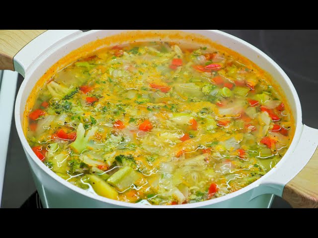 Eat day and night. Vegetable soup helped me lose 10 kg easily and quickly.