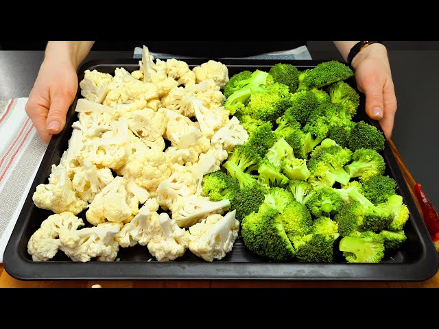 Guests from Spain taught me how to cook broccoli and cauliflower so delicious!