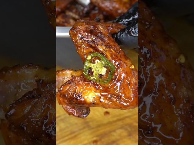 Hot Honey Chicken Wings! #shorts #cooking