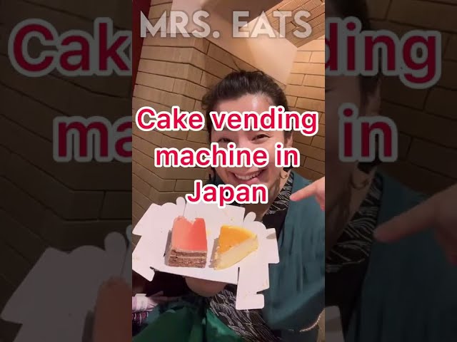 Japan has CAKE VENDING MACHINES! #shorts