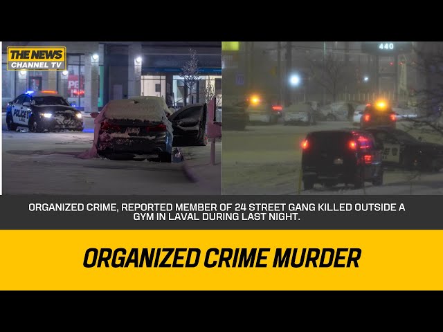 Organized Crime, Reported member of 24 street gang killed outside a gym in Laval during last night.