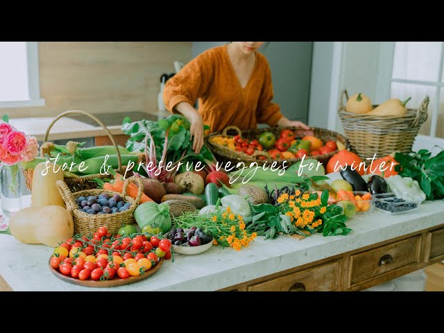 #85 Storing & Preserving Homegrown Vegetables for Years | Countryside Life