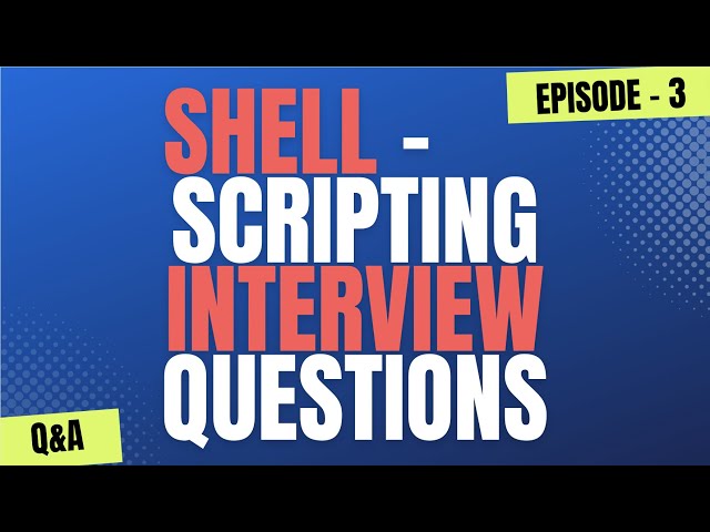 Shell Scripting & Linux Interview Questions for DevOps Engineers | Bash Zero to Hero | #devops