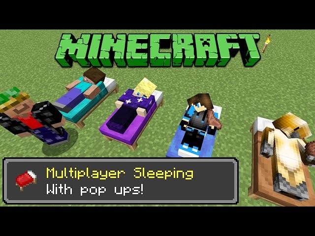 Minecraft: Advancement Popup Sleeping System for Servers Tutorial