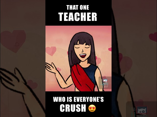 That one teacher who is everyone's crush #shorts #animation #cute #schooldays