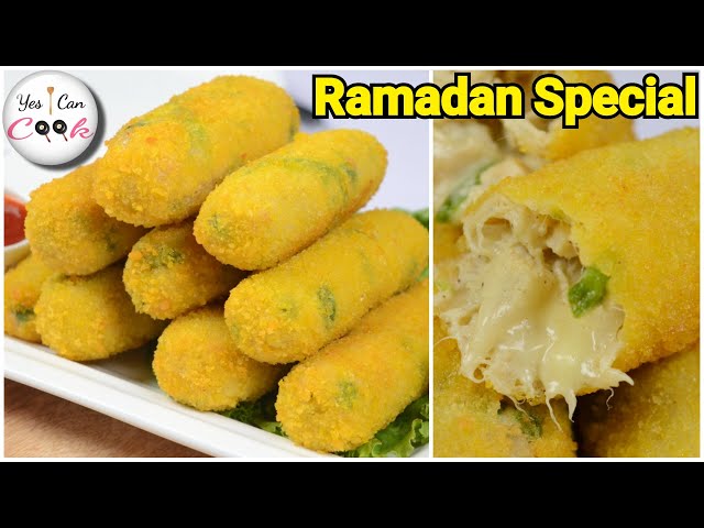 Unique Chicken Cheese Rolls ❗ No Roll Sheets No Bread (Ramadan Special) by YES I CAN COOK