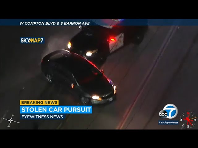 Chase: Driver crashes through fences as PIT maneuvers end wild LA pursuit