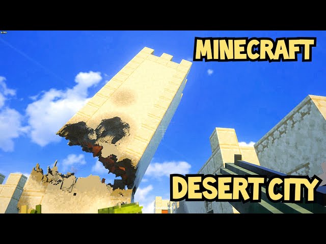 Minecraft: Mechanical pogrom in the Desert City of Teardown