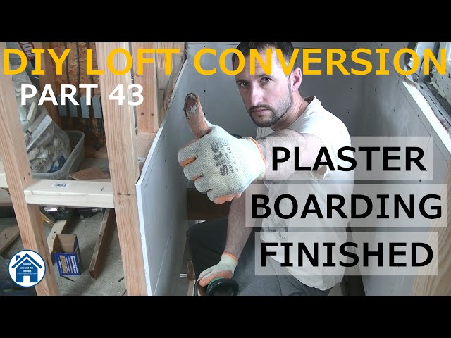 Loft conversion part 43 - Plaster board and insulation again. DIY loft conversion.