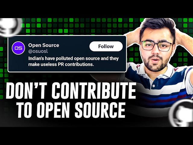 Why Indians should not contribute to Open Source