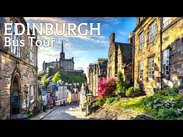 🇬🇧 Edinburgh Sightseeing Bus Tour | Scotland, UK | 4K 60fps
