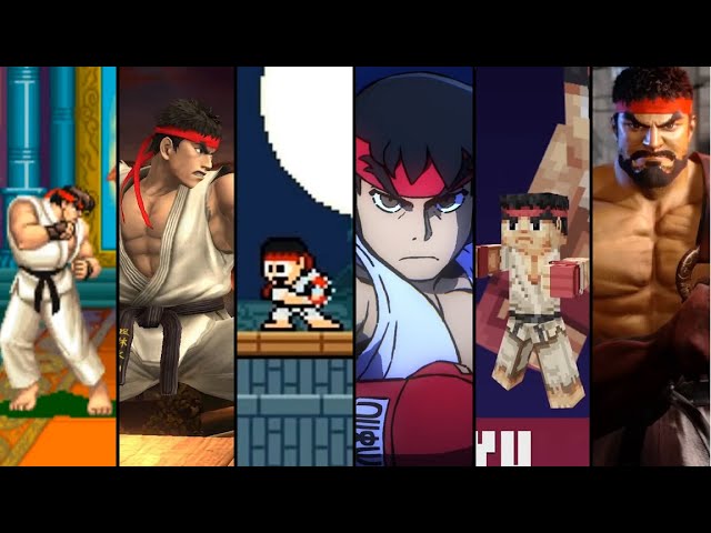 Evolution of Ryu (with all Collaboration Games) [1987~2023]