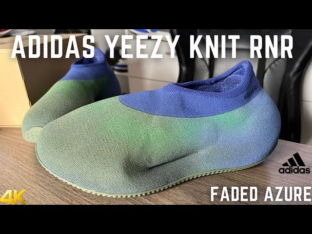 Adidas Yeezy Knit RNR Faded Azure On Feet Review