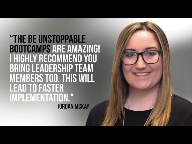 Be Unstoppable Bootcamp - Jordan McKay