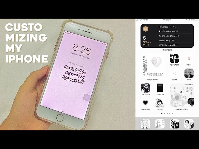 Customizing my iPhone 7 plus | iOS 15 aesthetic home screen | 2021